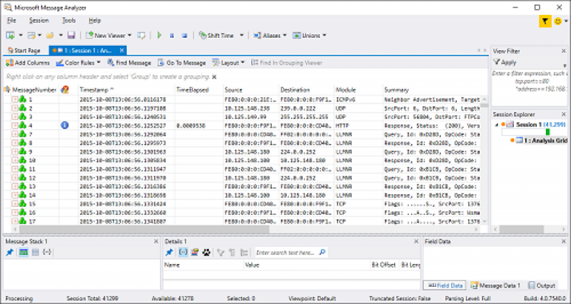 message analyzer 2.1